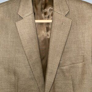 Lauren Ralph Lauren Sport Coat, 44L Brown, Poly Blend